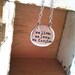 NEW-we love. we love. we forgive-hand stamped pewter necklace