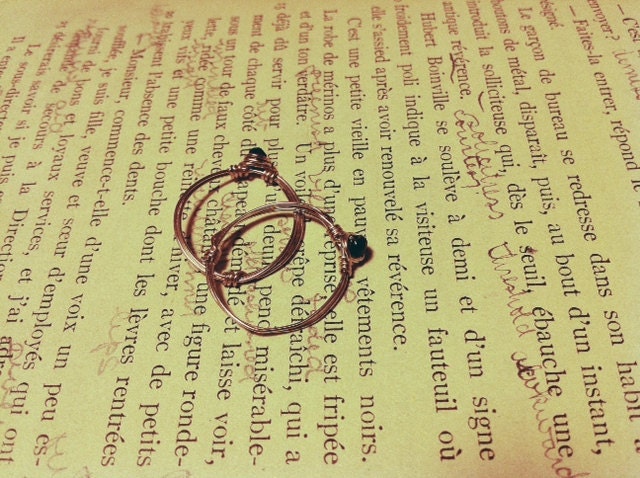 Little Black Garnet Ring