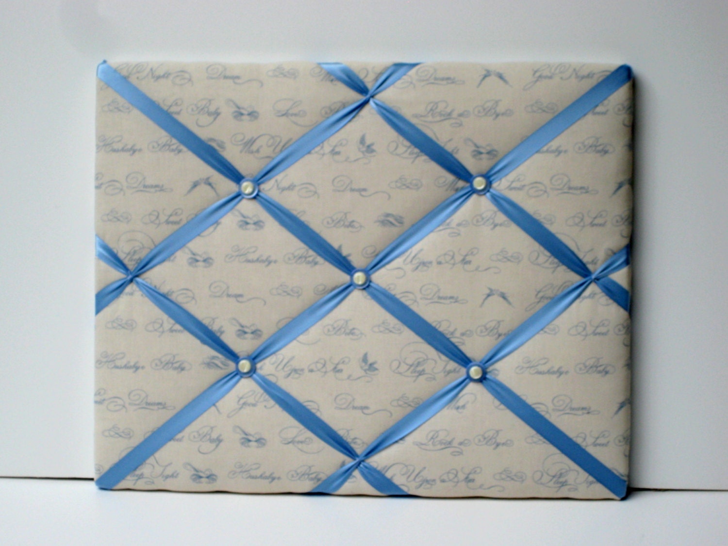 French Memo Board, Custom made for you, Photo Memory Board, Baby Words Memo Board, Blue or Pink