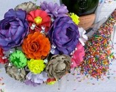 Wedding Bouquet - Paper Bouquet - Sprinkles Inspired - Customize your Style and Colors - Made To Order