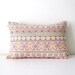 13 x 20 Tahni hand - stitched tribal cotton pillow cover