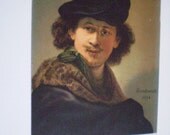 Rotograph postcard REMBRANT Self-Portrait 1905