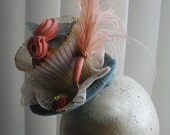 Cupcake and Feather Cocktail Hat