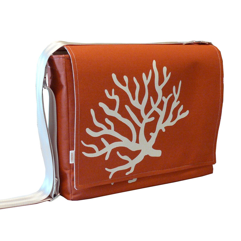 13" Laptop Messenger Bag - Orange Laptop Messenger Bag