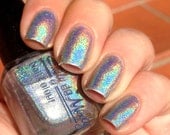 Nail polish - "Inevitable" chrome silver linear holographic