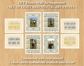 DIY PHOTO WALL: Set of Eight 8x10 Digital Art Prints