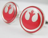 Mens Cufflinks-Fashion Cufflinks, The Star Wars Rebel Alliance Cuff Links Design, with a Gift Box