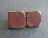 Wooden Cuff Links, Paduak Wood