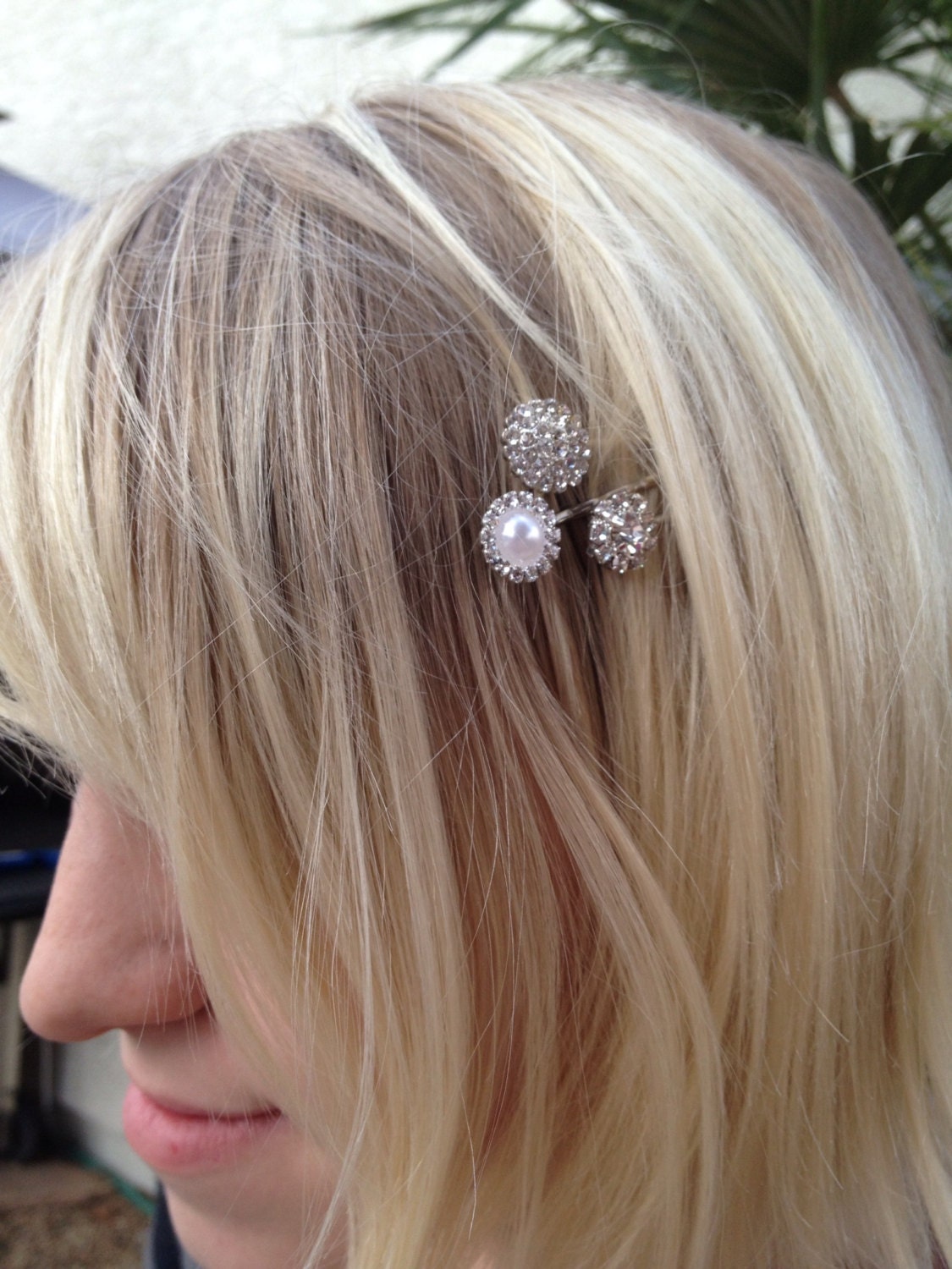 Rhinestone Bridal or Prom Bobby Pins