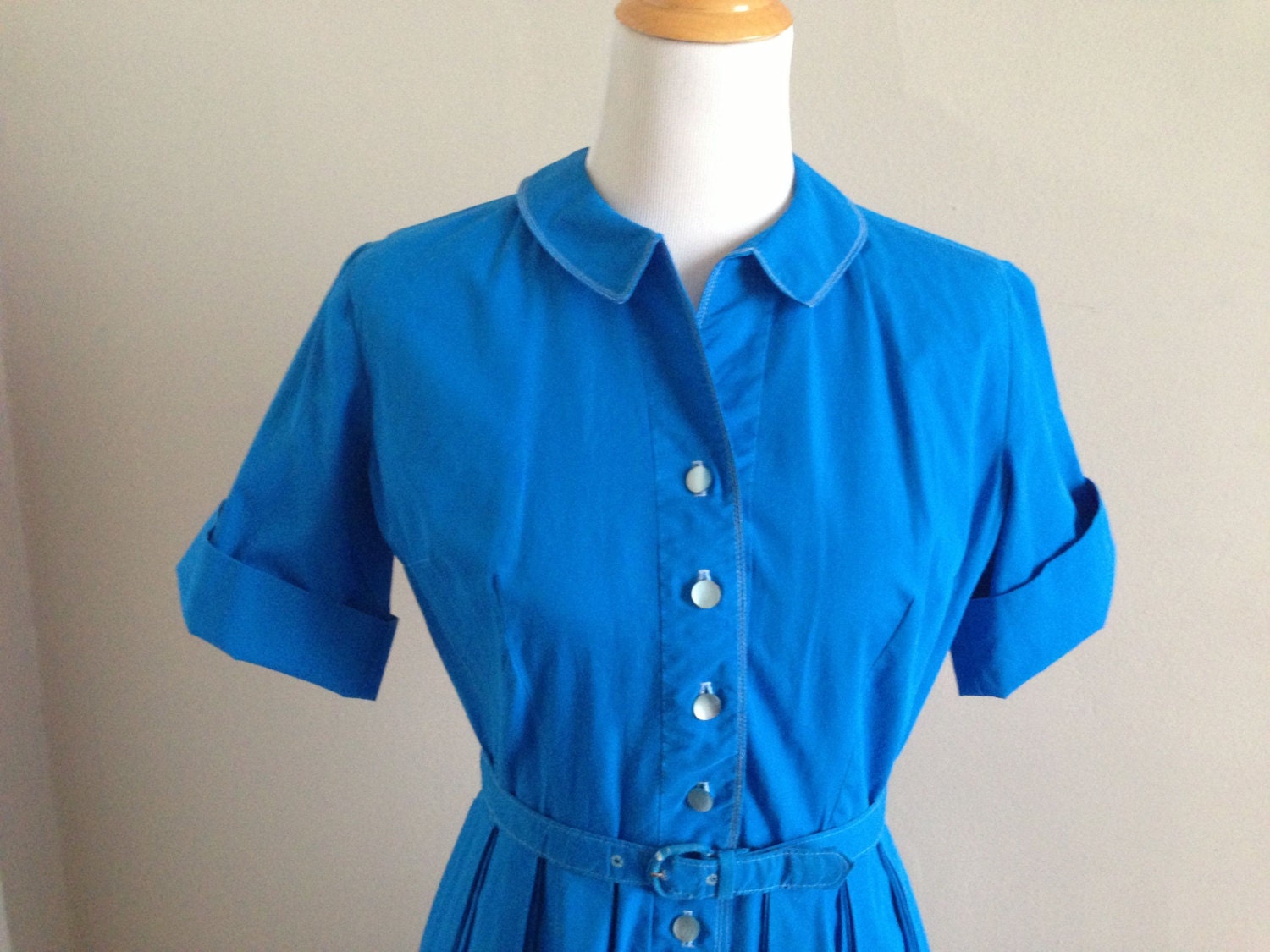 Vintage handmade True Blue 1950-60's summer dress