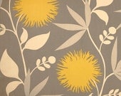Decorative Designer Pillow Cover - 20x20 inches - Thomas Paul - Duralee Dahlia - Dove Grey - Ivory - Pale Grey - Gold/Yellow - Grey