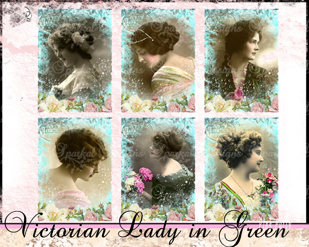 Victorian Digital Gift Tags ATC Tags - Printable Gift Tags Floral Gift tags Printable Jewelry Cards Instant Download Il_170x135