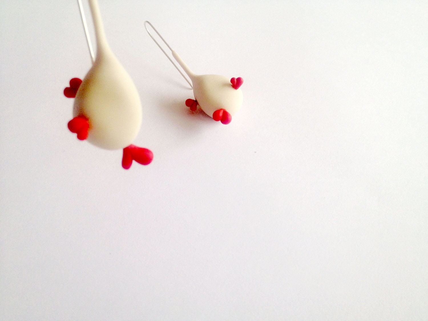 contemporary abstracted minimal cute earrings ''cactus full of love''