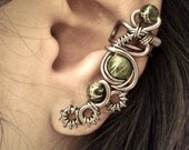 Evil Eye Ear Cuff - Macabre and Cyberpunk inspired cartilage cuff
