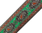 Free Shipping Green Weaving Sewing Trim Sari Border Dress Lace Craft Decorative Indian Jacquard New Lace By The Yard - JT133C