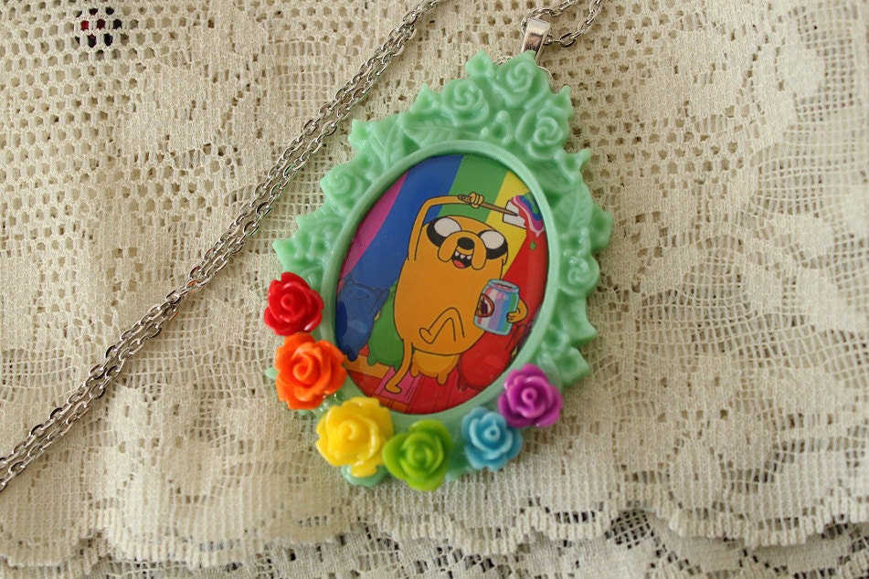 Adventure Time - Jake The Dog - Rainbow Necklace