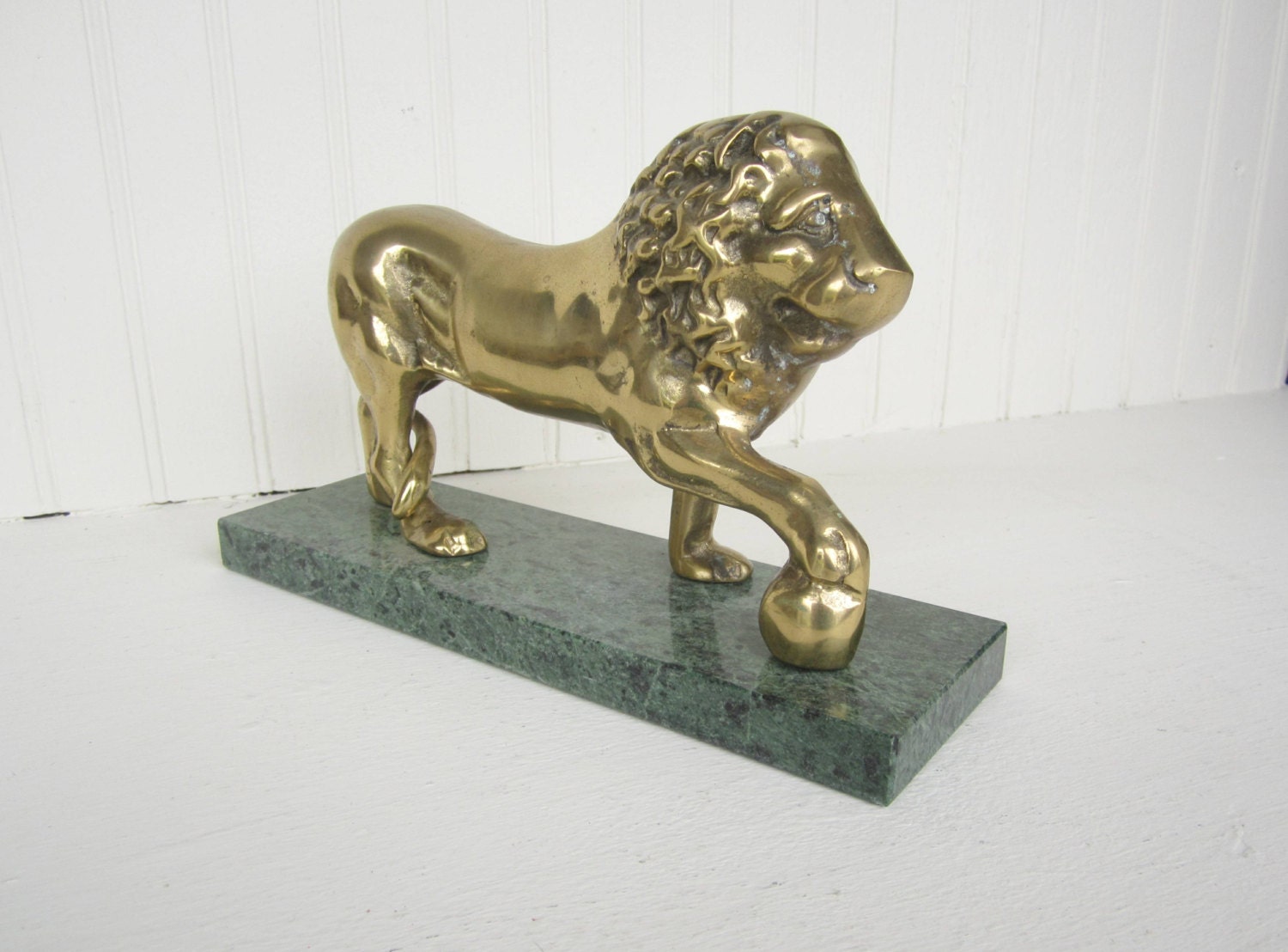 Vintage Brass Lion Figurine By Decorative Crafts Inc.