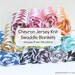 Chevron Jersey Knit Light-Weight Swaddle/Receiving Blanket- Large 42"x42" - YOU CHOOSE COLOR