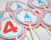 Rocket Cupcake Toppers