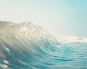 Large Ocean Photography, Water Photography, Summertime, Surf Decor, Aqua Wall Art, Ocean Wave, 16x20 Print
