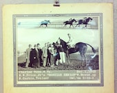 Vintage 1948 Horse and Jockey Race Winner Photo