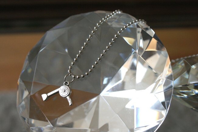 Hair dryer necklace SALE 30% off