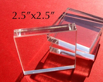2.5 x 2.5 in. Acrylic Block Stamp Mount