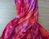 Hand dyed Roseate Wrap Skirt