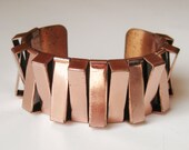 Vintage 50s Renoir Mid Century Modernist Copper Cuff Bracelet