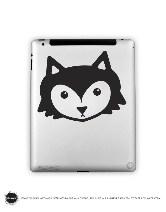 iPad - Mr Foxy (Laptop Decal Removable Vinyl Laptop Sticker Computer Decal PC Apple Macbook Mac Geekery Wall Sticker Nature)