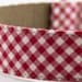 Red Gingham Dog Collar