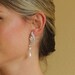 Art Deco Bridal Earrings, Crystal Bridal Earrings, wedding Jewelry, Bridal jewelry BESSIE