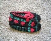 SALE SPRING Women's Hand Knitted Slippers - Winter Warm Clothing-Strawberry-Red,Black,Green