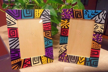 Leather Candy Hand Painted Picture Frames