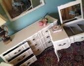 Painted French Bedroom Set Dresser Mirror Vanity Nightstand CUSTOM ORDER ONLY