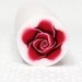 Polymer clay cane RED millefiori ROSE cane