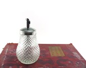 Vintage sugar pourer - glass sugar dispenser bottle