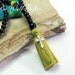 108 Bead Mala Necklace with Silver Cross