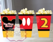 Printable - Mickey Mouse Inspired Popcorn Box