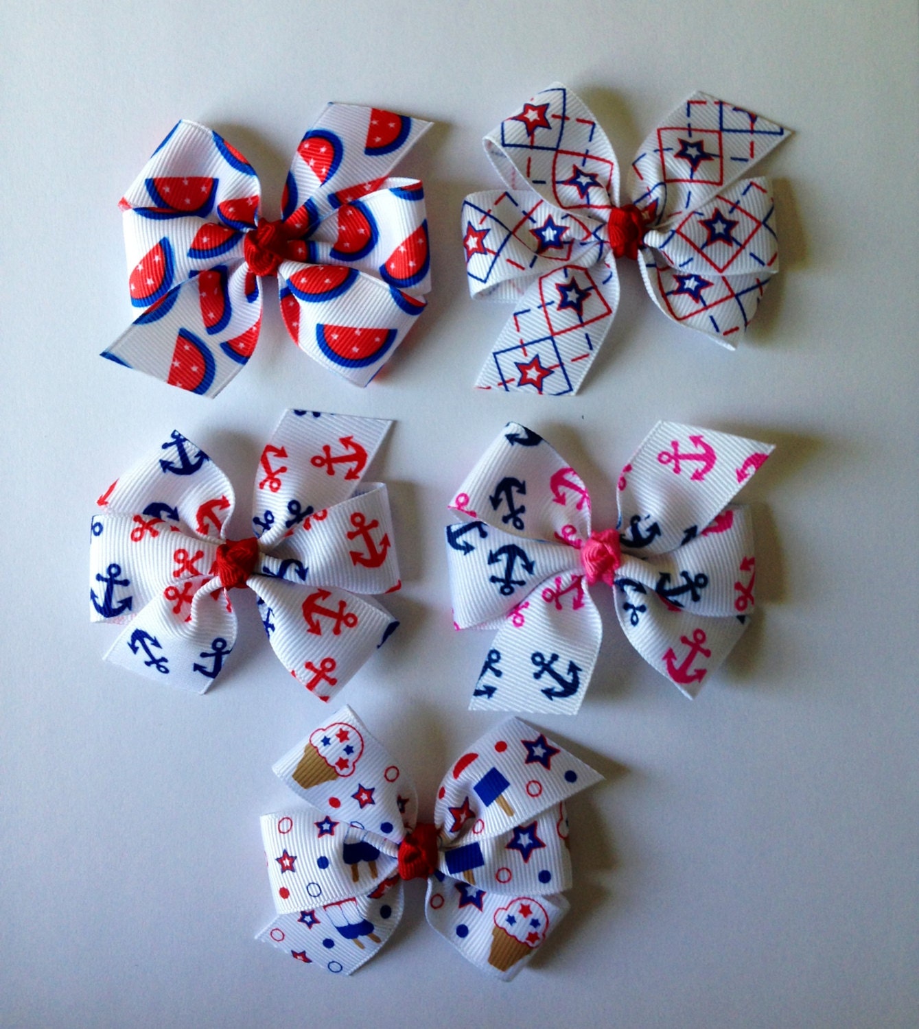 Pick Your Favorite - 4th of July Medium 3" Hair Bow on Alligator Clip - Etsykids Team