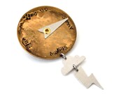 Customized Steampunk Pin, Mood Brooch, Mood Indicator