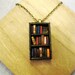 Antique Bookshelf Necklace - Book Jewelry by Coryographies (Made to Order)