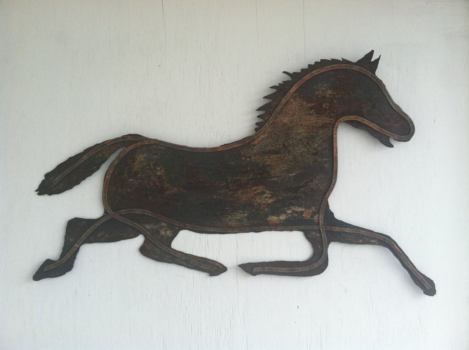Primitive Wall Decor- Sheet Iron Horse
