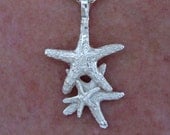 Starfish Cluster Pendant in Silver