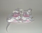 Paper Shoes Pink Zebra Print Baby Ballet Slippers