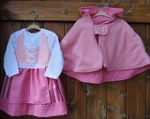 Ultimate Oktoberfest dress and lined cape set 18 months