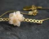 Bridesmaid Jewelry, Gold Bridal bracelet,Cherry Blossom Bracelet, Bridesmaid Gift, Gold ADJUSTABLE , Flower Girl,Plum Blossom Jewelry