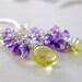 Purple Amethyst Earrings Dangle Lemon Quartz Sterling Silver Wire Wrapped Gemstone Jewelry Complimentary Shipping