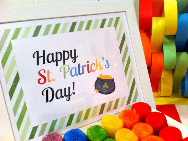 St. Patrick's Day Over the Rainbow Themed Printables Il_570xn