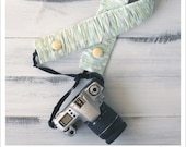 ruched camera strap cover - mint julep